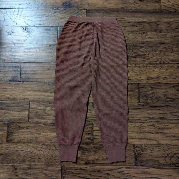 Old Navy waffle joggers and bra top lounge set PJs rust brown size XS - Picture 15 of 16